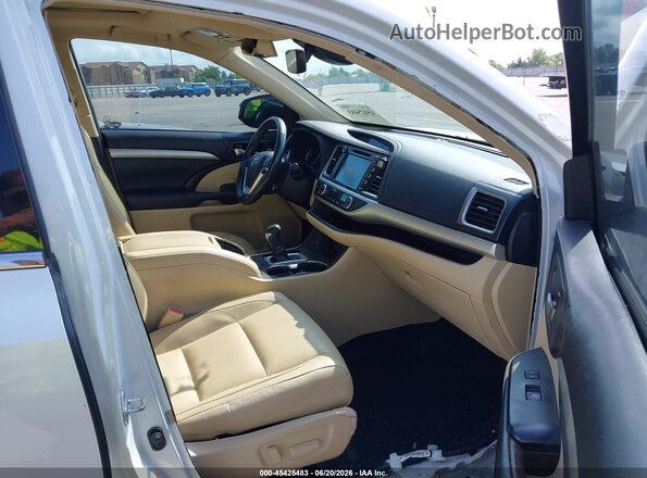 5TDKZRFH1JS544201 2018 TOYOTA HIGHLANDER White Vista interior delantera