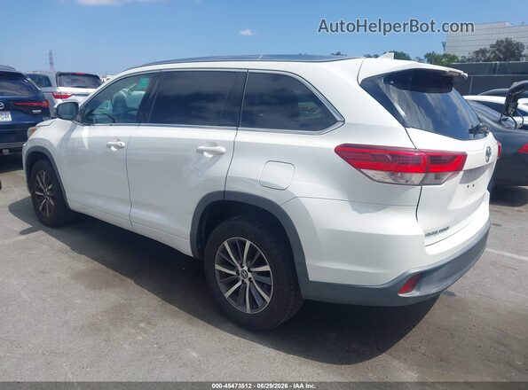 5TDKZRFH2JS527858 2018 TOYOTA HIGHLANDER Белый Задняя левая четверть