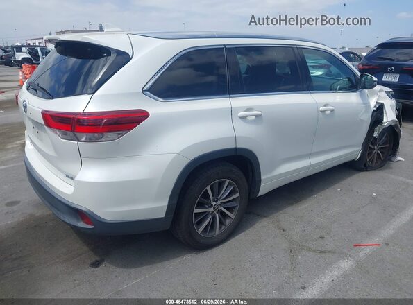 5TDKZRFH2JS527858 2018 TOYOTA HIGHLANDER Белый Задняя правая четверть
