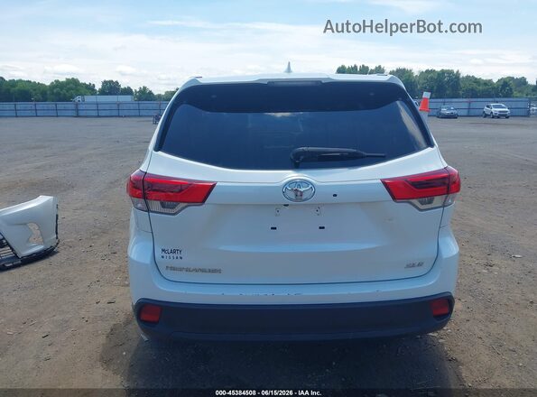5TDKZRFH2JS536382 2018 TOYOTA HIGHLANDER White 