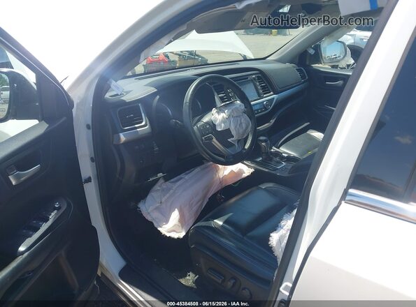 5TDKZRFH2JS536382 2018 TOYOTA HIGHLANDER White 
