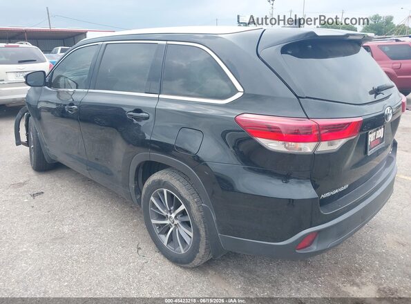 5TDKZRFH2JS537712 2018 TOYOTA HIGHLANDER Black Задня ліва чверть