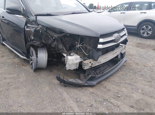 5TDKZRFH2KS570856 2019 TOYOTA HIGHLANDER Black Դիմացի տեսք