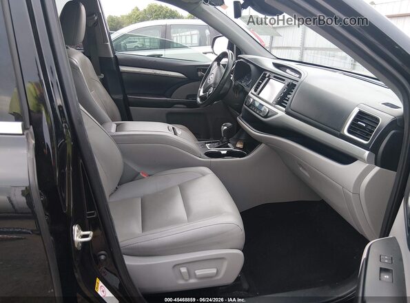 5TDKZRFH2KS570856 2019 TOYOTA HIGHLANDER Black Սալոնի դիմացի տեսք