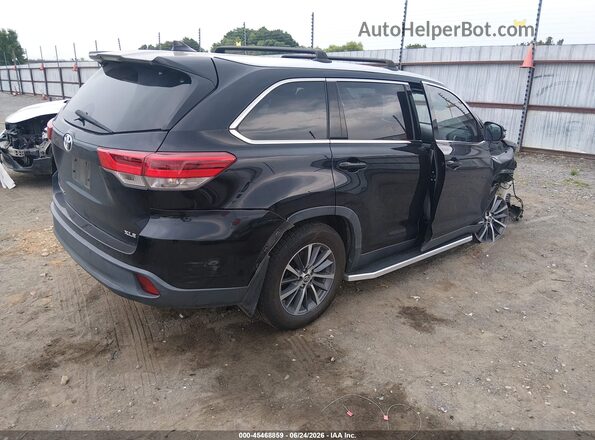 5TDKZRFH2KS570856 2019 TOYOTA HIGHLANDER Black Հետևի աջ