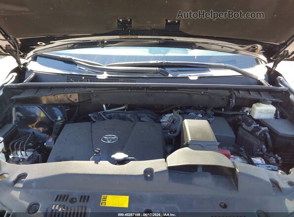 5TDKZRFH3HS515910 2017 TOYOTA HIGHLANDER Black Вид ззаду