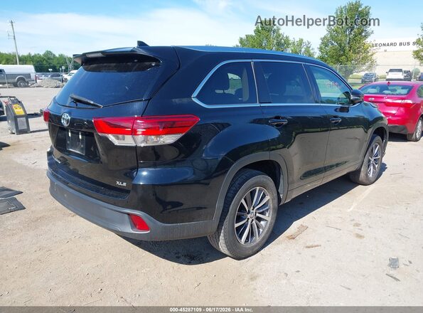 5TDKZRFH3HS515910 2017 TOYOTA HIGHLANDER Black Задня права чверть