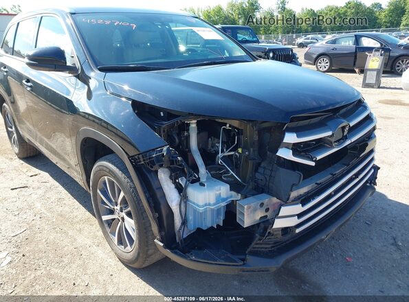 5TDKZRFH3HS515910 2017 TOYOTA HIGHLANDER Black Вид спереду