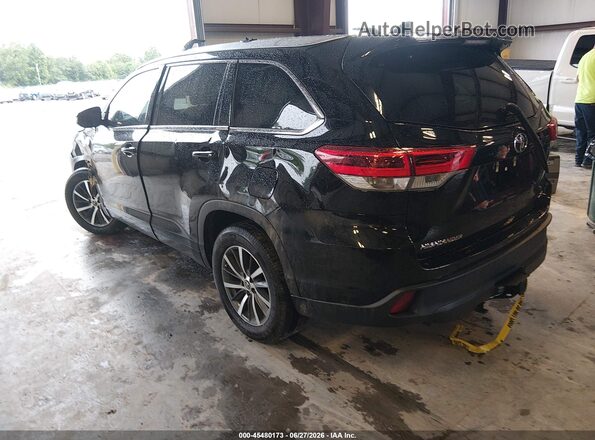 5TDKZRFH3JS528856 2018 TOYOTA HIGHLANDER Black Rear left