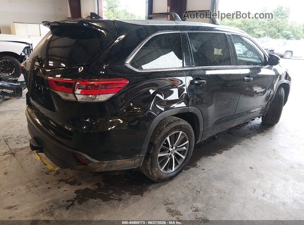 5TDKZRFH3JS528856 2018 TOYOTA HIGHLANDER Black Rear right
