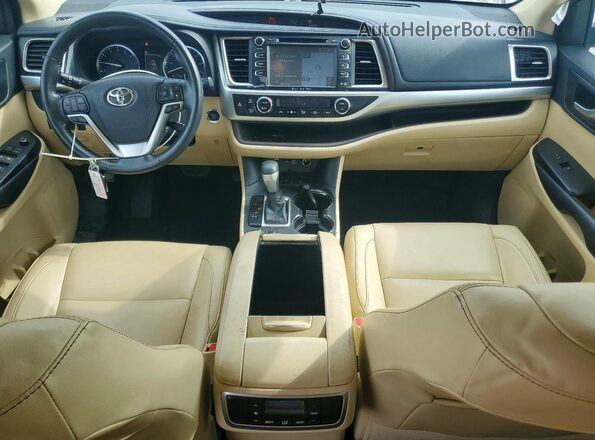 5TDKZRFH3JS530154 2018 TOYOTA HIGHLANDER White Вид панелі приладів
