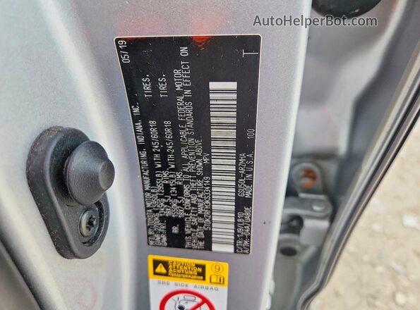 5TDKZRFH3KS334149 2019 TOYOTA HIGHLANDER Silver Vista del compartimento del motor