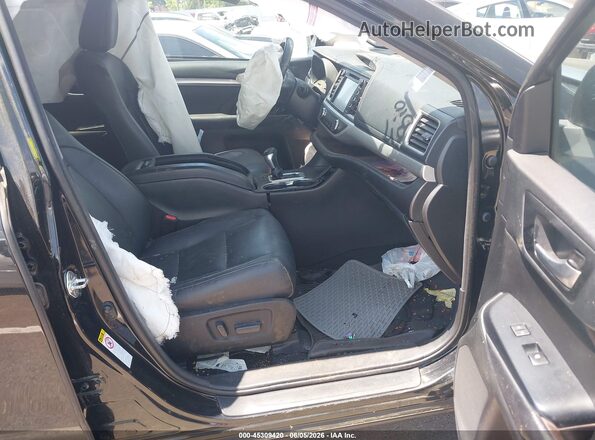 5TDKZRFH4HS509338 2017 TOYOTA HIGHLANDER Black Սալոնի դիմացի տեսք
