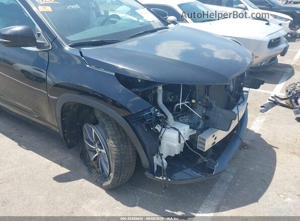 5TDKZRFH4HS509338 2017 TOYOTA HIGHLANDER Black Դիմացի տեսք