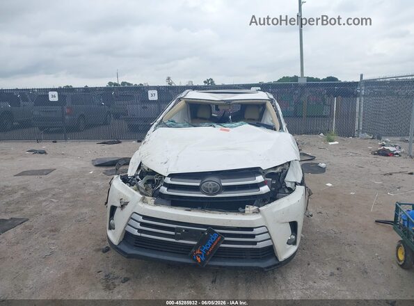 5TDKZRFH4HS521683 2017 TOYOTA HIGHLANDER White VIN կոդի պիտակի տեսք