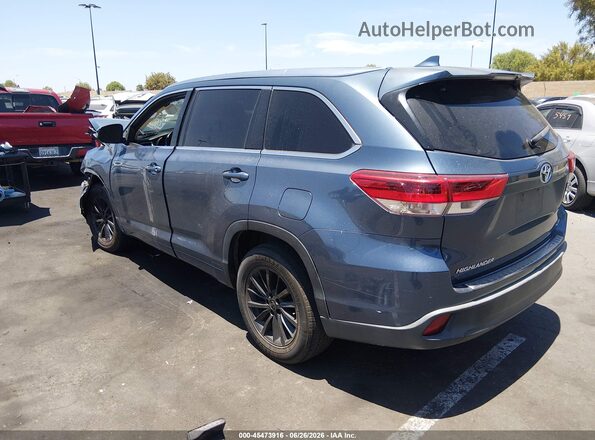 5TDKZRFH4HS522526 2017 TOYOTA HIGHLANDER Синий Задняя левая четверть