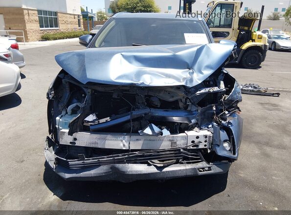 5TDKZRFH4HS522526 2017 TOYOTA HIGHLANDER Синий Вид щитка приборов