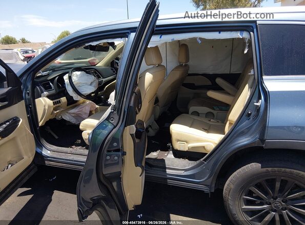 5TDKZRFH4HS522526 2017 TOYOTA HIGHLANDER Синий Вид наклейки с VIN-кодом