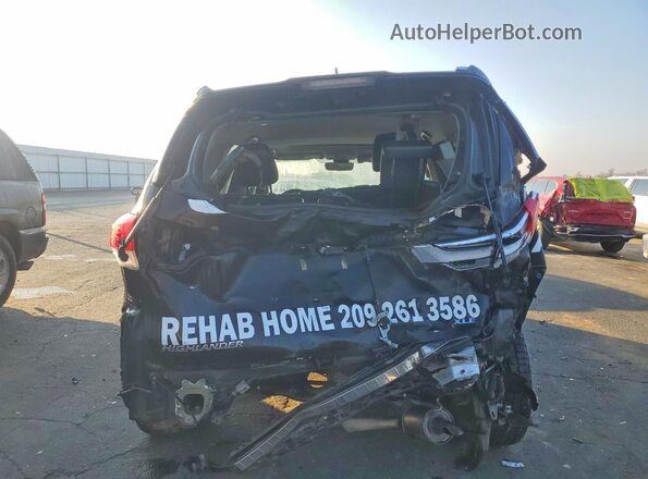5TDKZRFH4KS359769 2019 TOYOTA HIGHLANDER Black Вид ззаду