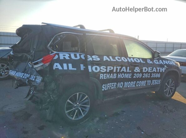 5TDKZRFH4KS359769 2019 TOYOTA HIGHLANDER Black Задня права чверть
