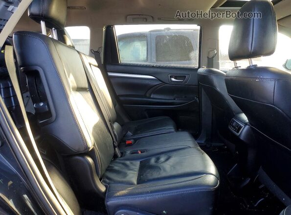5TDKZRFH4KS359769 2019 TOYOTA HIGHLANDER Black Вид задньої частини салону