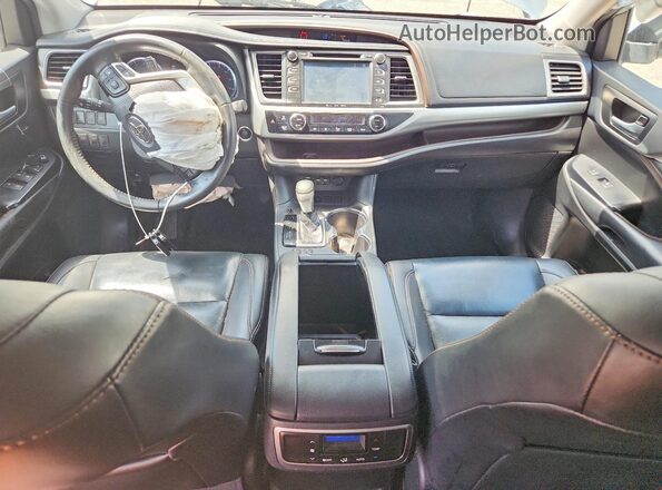 5TDKZRFH4KS552410 2019 TOYOTA HIGHLANDER Silver Առջևի վահանակի տեսք