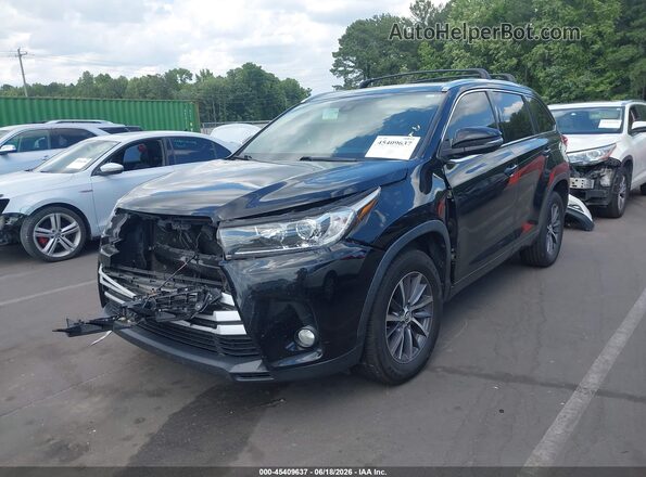 5TDKZRFH5HS516900 2017 TOYOTA HIGHLANDER Black Առջևի ձախ երեք քառորդ տեսարան