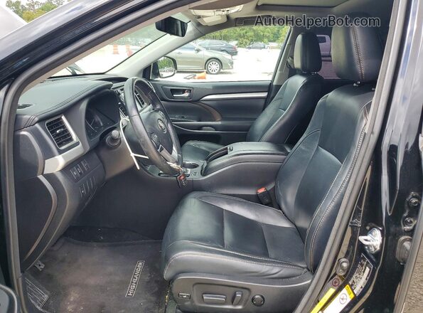 5TDKZRFH5HS520977 2017 TOYOTA HIGHLANDER Black Front interior view