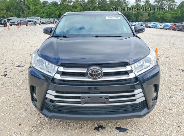 5TDKZRFH5HS520977 2017 TOYOTA HIGHLANDER Black Front view
