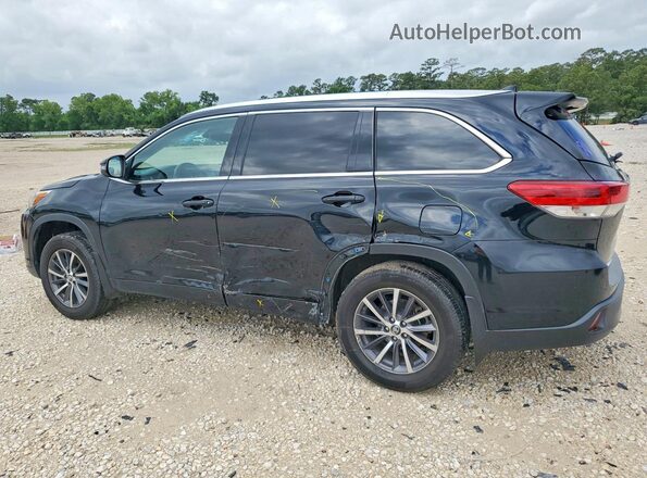 5TDKZRFH5HS520977 2017 TOYOTA HIGHLANDER Black Rear left