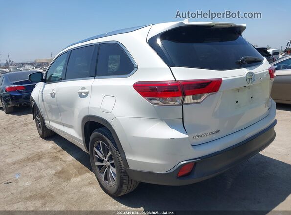 5TDKZRFH5JS538742 2018 TOYOTA HIGHLANDER White Trasero izquierdo