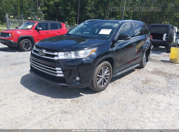 5TDKZRFH5KS565375 2019 TOYOTA HIGHLANDER Black Vista tres cuartos delantera izquierda