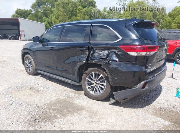 5TDKZRFH5KS565375 2019 TOYOTA HIGHLANDER Black Trasero izquierdo