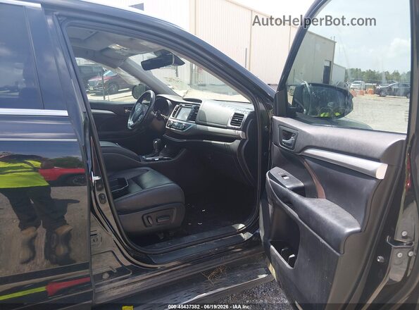 5TDKZRFH5KS565375 2019 TOYOTA HIGHLANDER Black Vista interior delantera