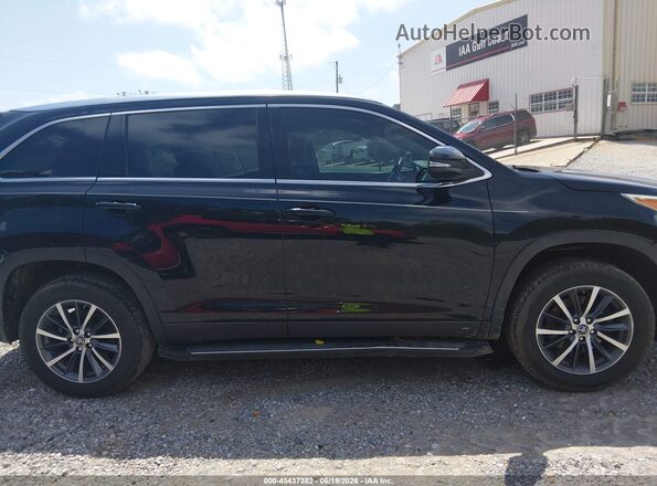 5TDKZRFH5KS565375 2019 TOYOTA HIGHLANDER Black Vista interior trasera