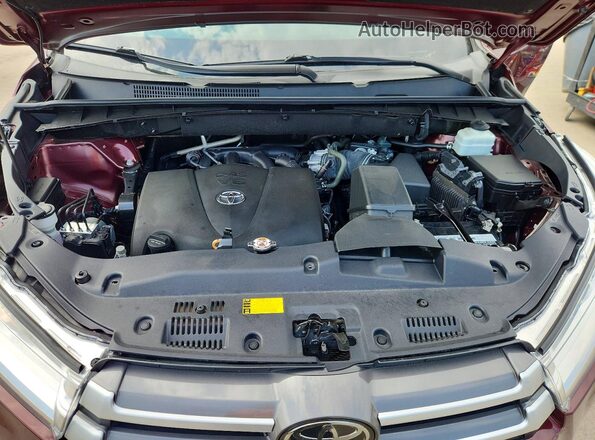 5TDKZRFH6KS301159 2019 TOYOTA HIGHLANDER Brown Շարժիչի բաժամունքի տեսք
