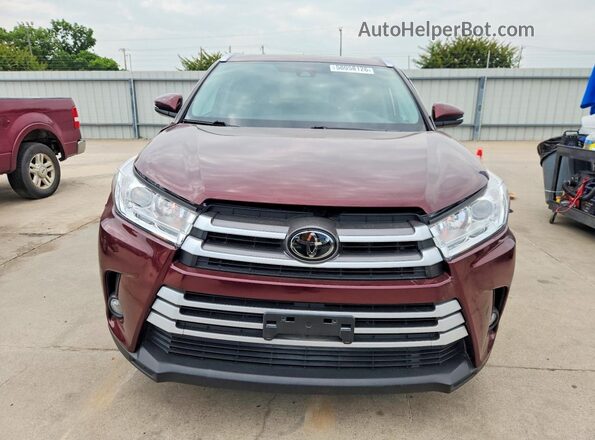 5TDKZRFH6KS301159 2019 TOYOTA HIGHLANDER Brown Դիմացի տեսք
