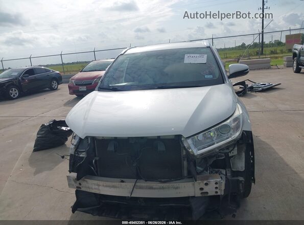 5TDKZRFH6KS556734 2019 TOYOTA HIGHLANDER White Instrument cluster view