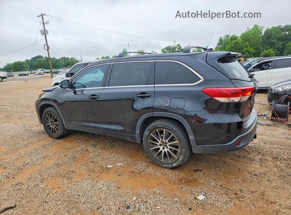 5TDKZRFH7HS194583 2017 TOYOTA HIGHLANDER Black Задня ліва чверть
