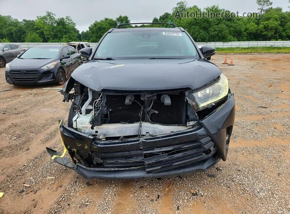 5TDKZRFH7HS194583 2017 TOYOTA HIGHLANDER Black Вид спереду