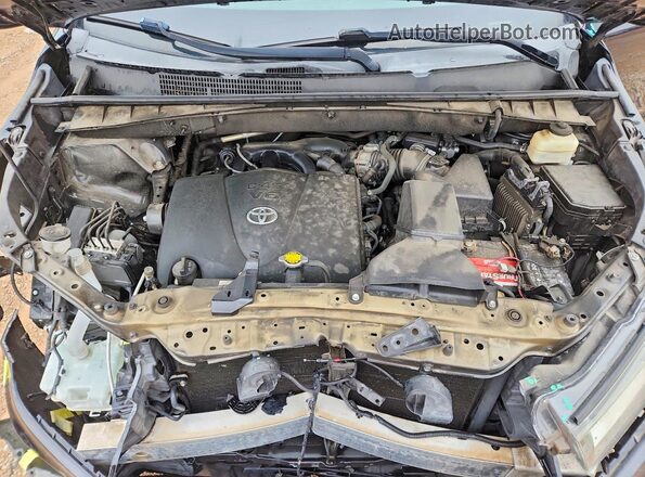 5TDKZRFH7HS194583 2017 TOYOTA HIGHLANDER Black Вид підкапотного простору