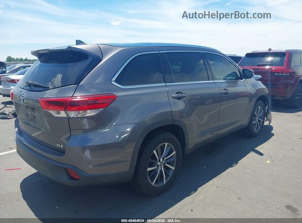 5TDKZRFH7JS533767 2018 TOYOTA HIGHLANDER Gray Հետևի աջ