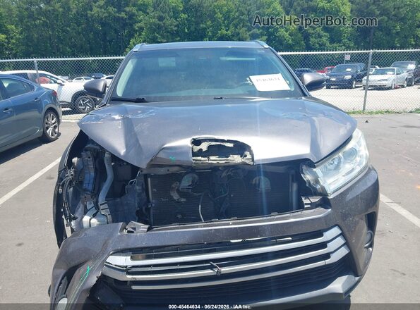 5TDKZRFH7JS533767 2018 TOYOTA HIGHLANDER Gray Սարքավորումների վահանակի տեսք