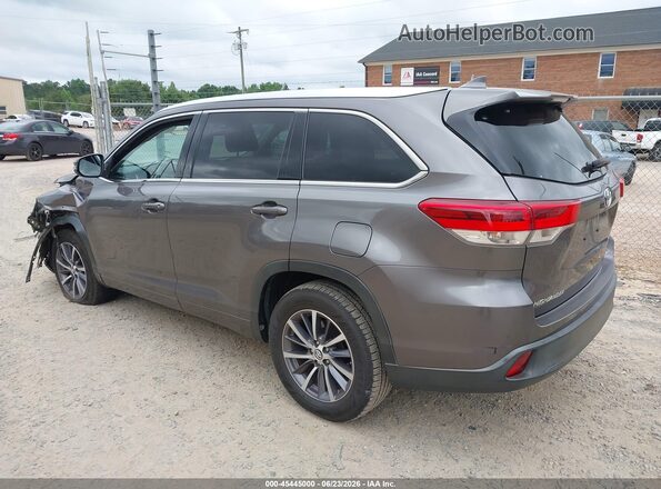 5TDKZRFH7JS544235 2018 TOYOTA HIGHLANDER Gray უკანა მარცხენა
