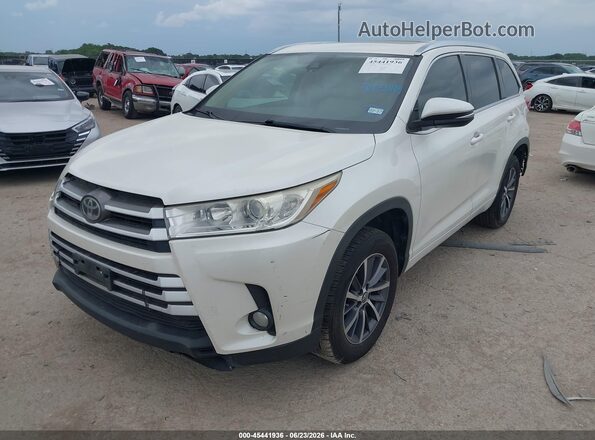 5TDKZRFH9HS512641 2017 TOYOTA HIGHLANDER White Առջևի ձախ երեք քառորդ տեսարան