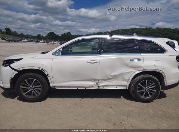 5TDKZRFH9JS534483 2018 TOYOTA HIGHLANDER White 