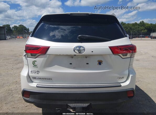 5TDKZRFH9JS534483 2018 TOYOTA HIGHLANDER White 