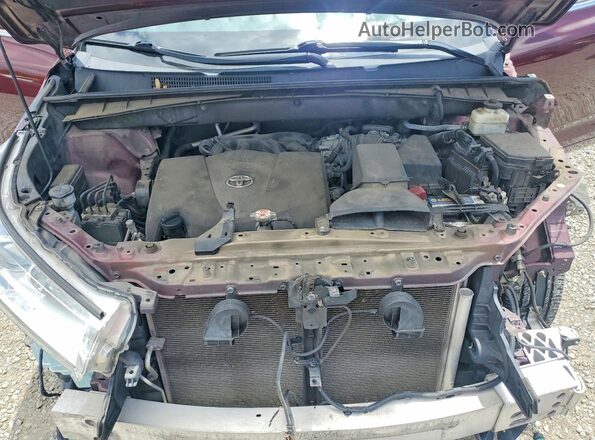 5TDKZRFHXJS281108 2018 TOYOTA HIGHLANDER Бордовый 