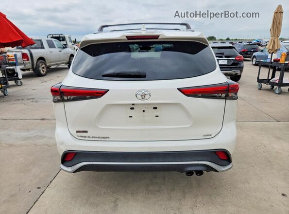 5TDLZRAH1MS065440 2021 TOYOTA HIGHLANDER White Vista trasera
