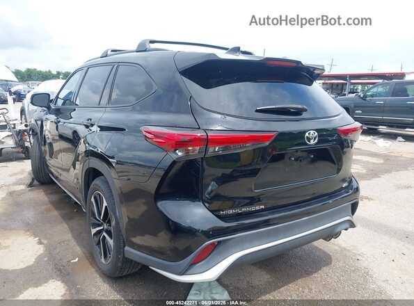 5TDLZRAH6MS065062 2021 TOYOTA HIGHLANDER Black უკანა მარცხენა